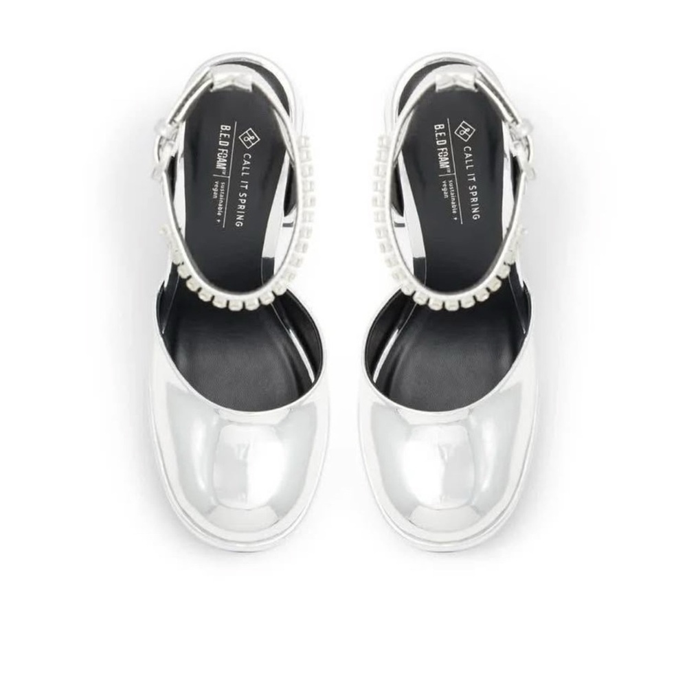 Call it Spring Silver Platform Heels - Picture 7 of 7